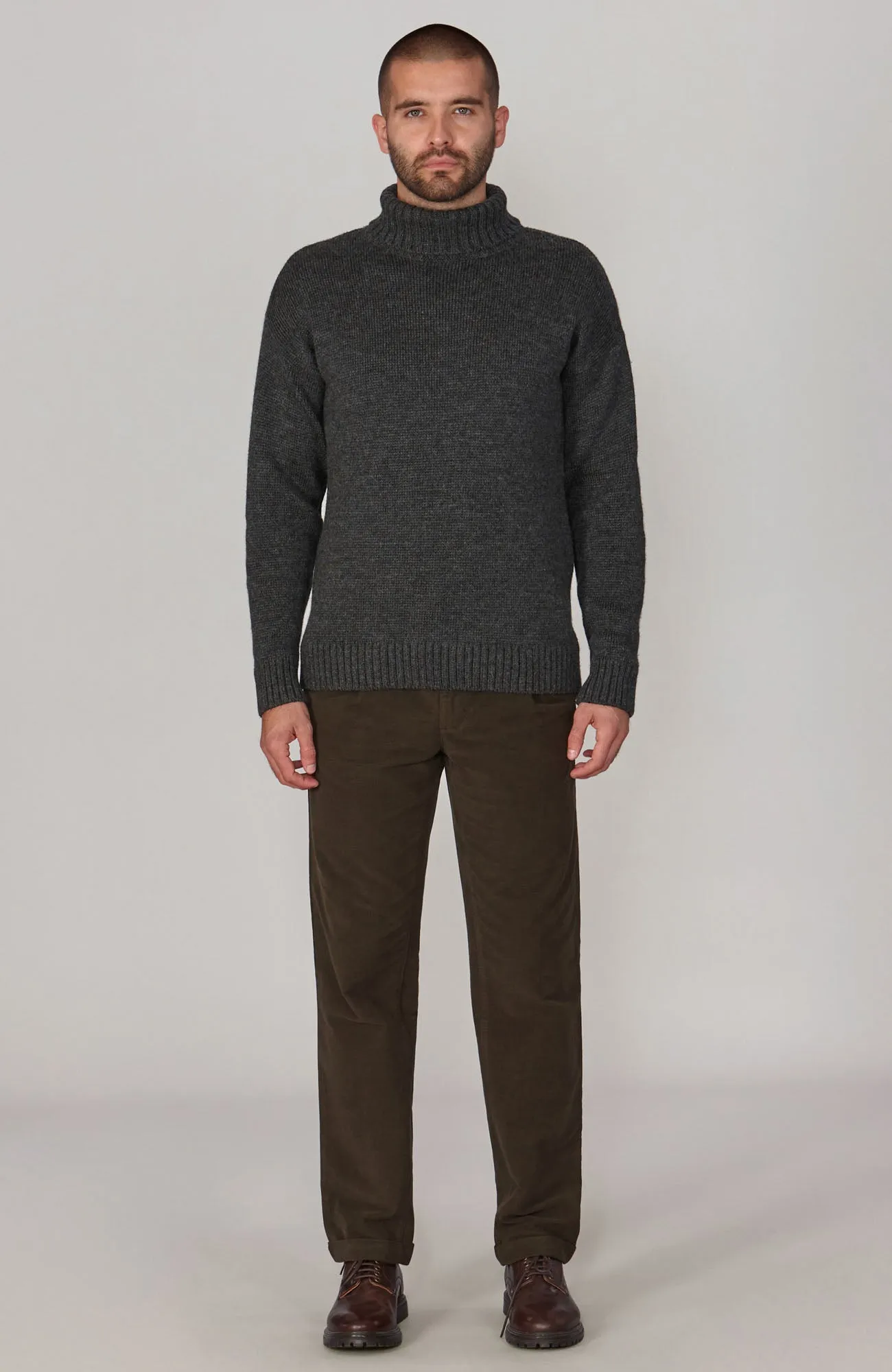 The Modern Submariner - Roll Neck Merino Wool Jumper