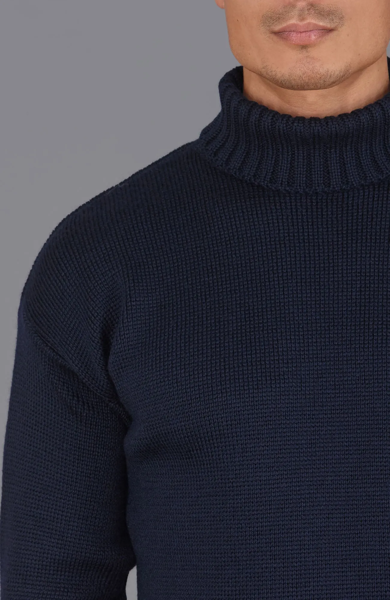 The Modern Submariner - Roll Neck Merino Wool Jumper