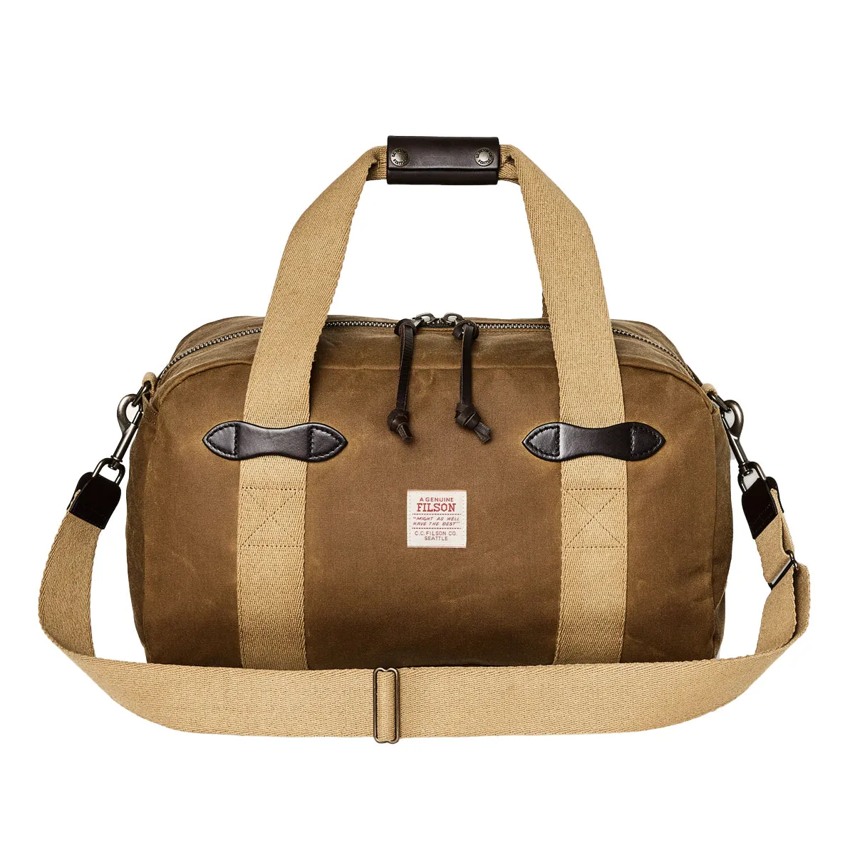 TIN CLOTH SMALL DUFFLE BAG - TAN