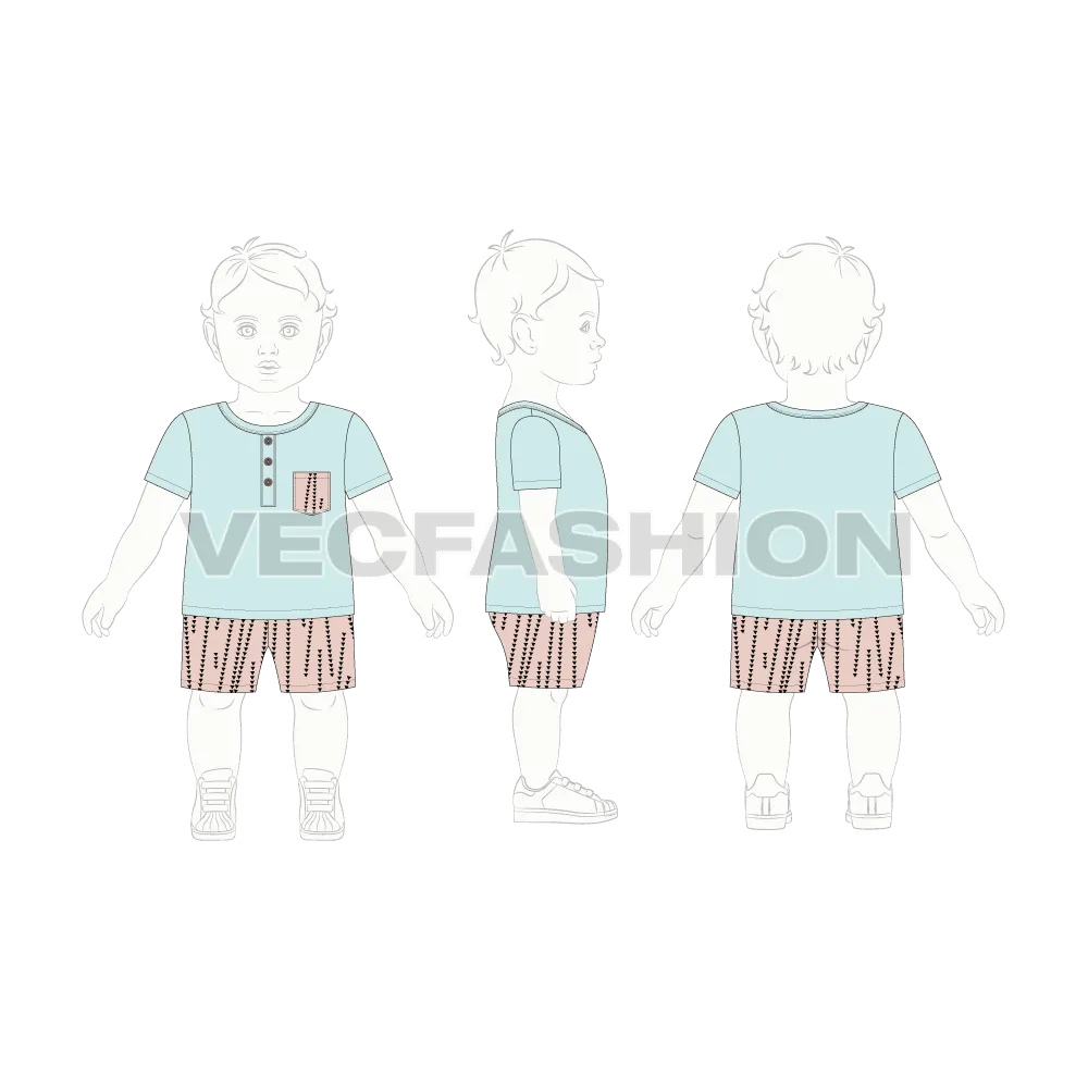 Toddler Girl T-shirt Shorts Set