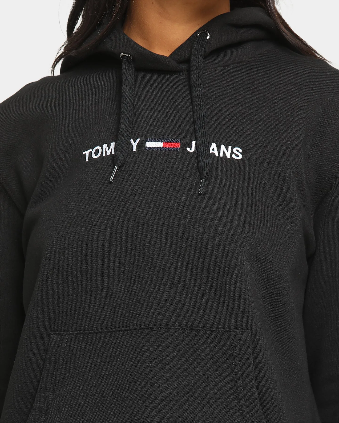 Tommy Jeans Women's Linear Logo Hoodie White