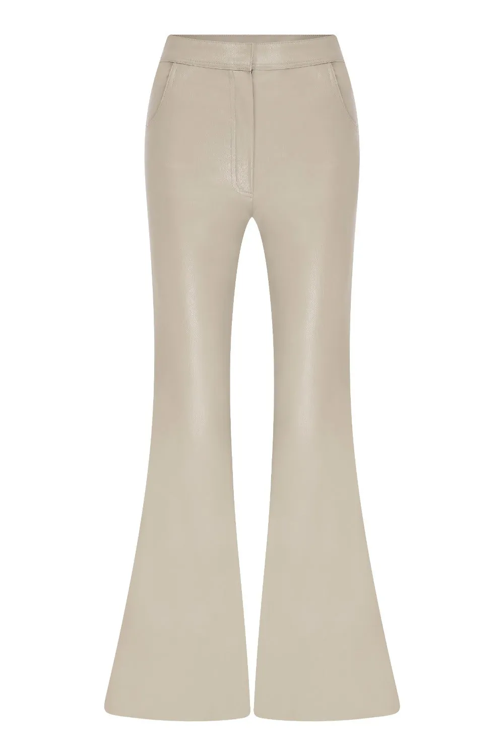 Tora Vegan Leather Flared Trousers