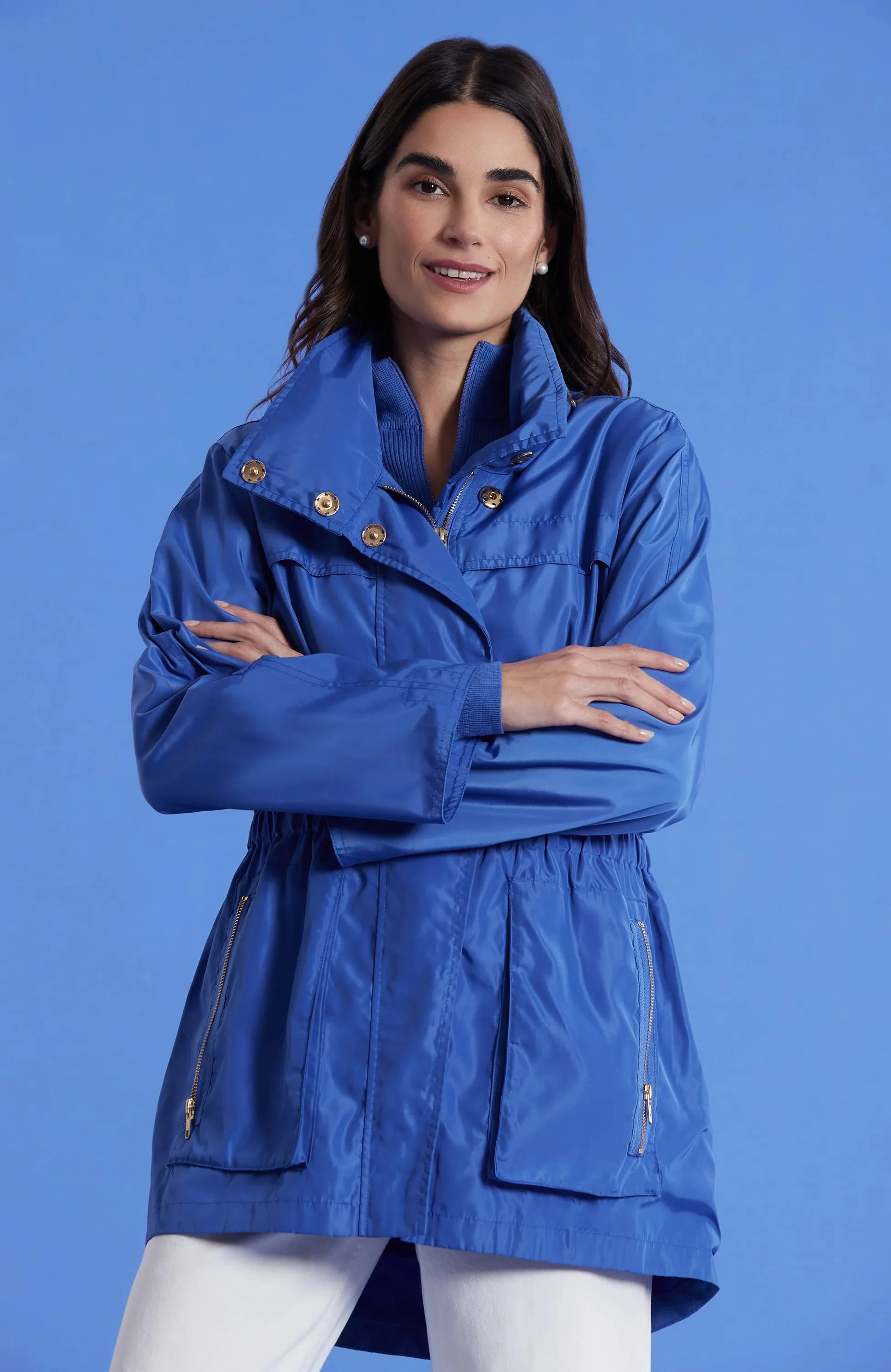 Tyler Boe Newport Rain Slicker Bermuda Blue