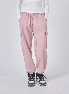 Wide Leg Cargo Track Pants IF324