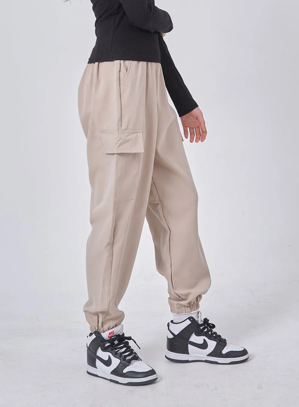 Wide Leg Cargo Track Pants IF324