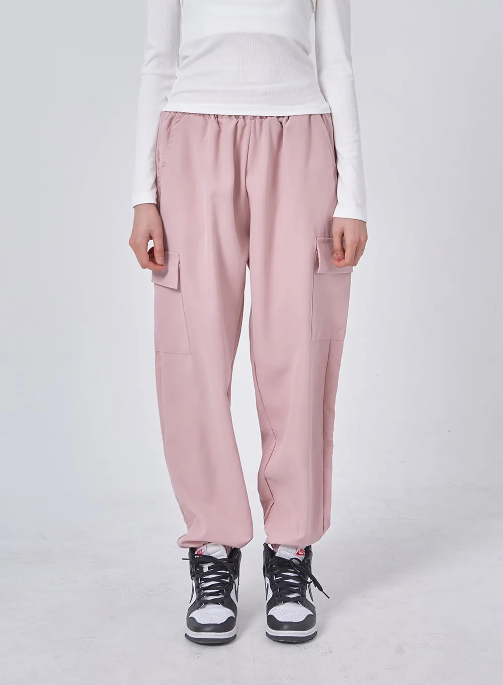 Wide Leg Cargo Track Pants IF324