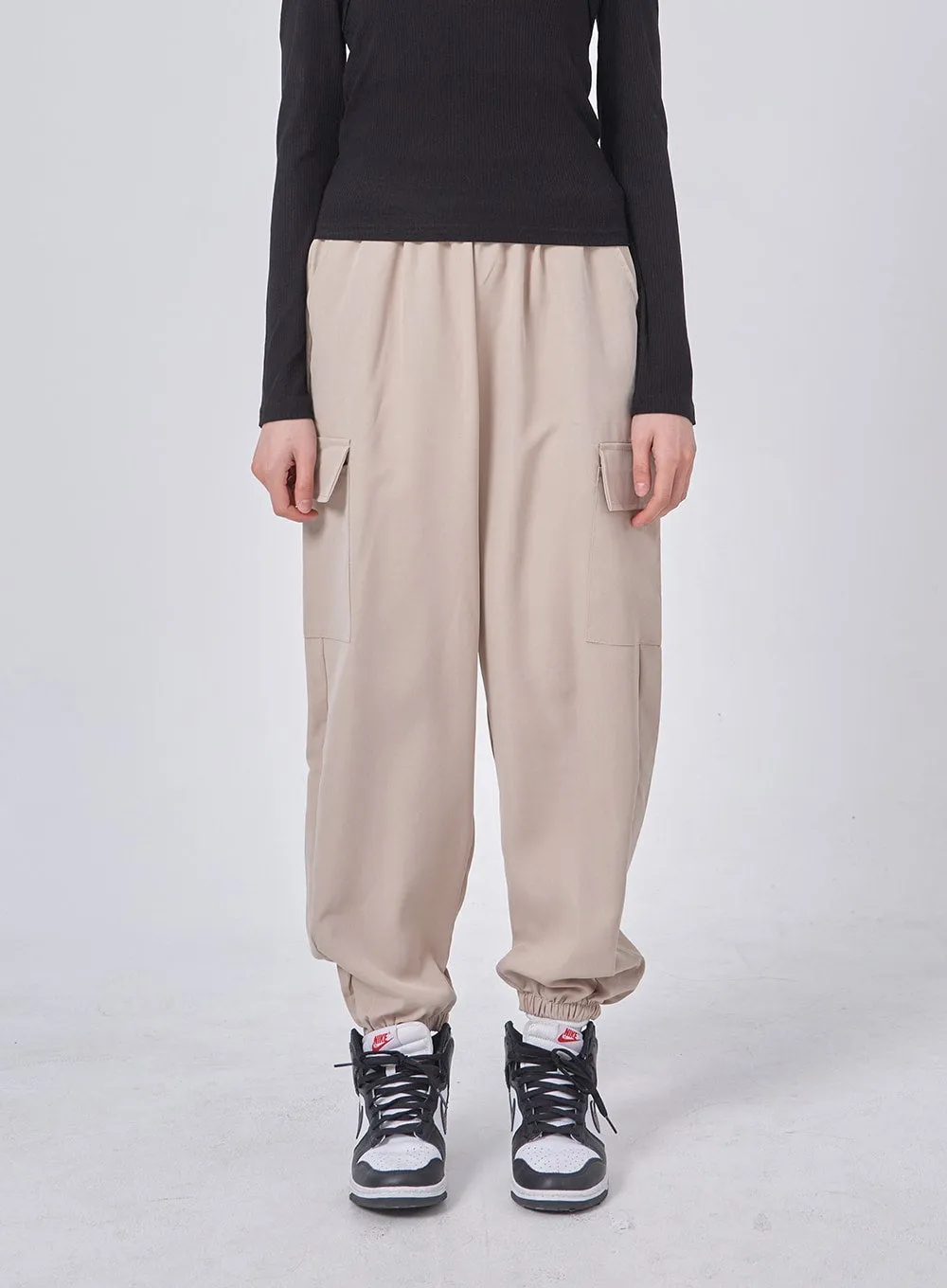 Wide Leg Cargo Track Pants IF324