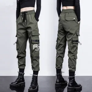 Women High Waist Cargo Pants