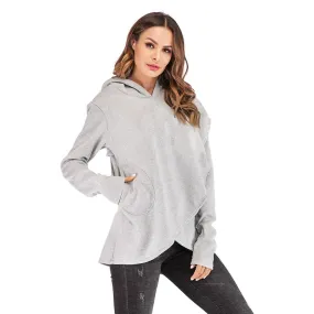 Women Hoodies Sweatshirts Autumn Winter Plus Size Long Sleeve Pocket Pullover Hoodie