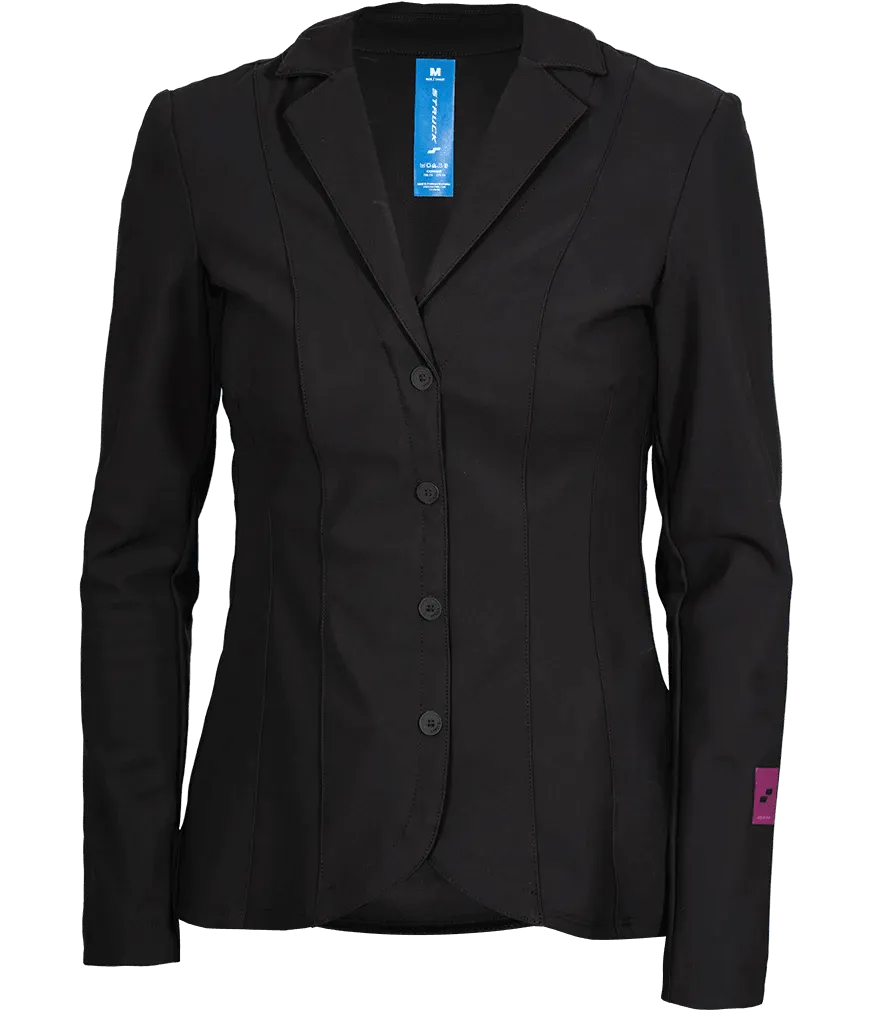 WOMEN'S BOLD SHACKET: BLACK (C)