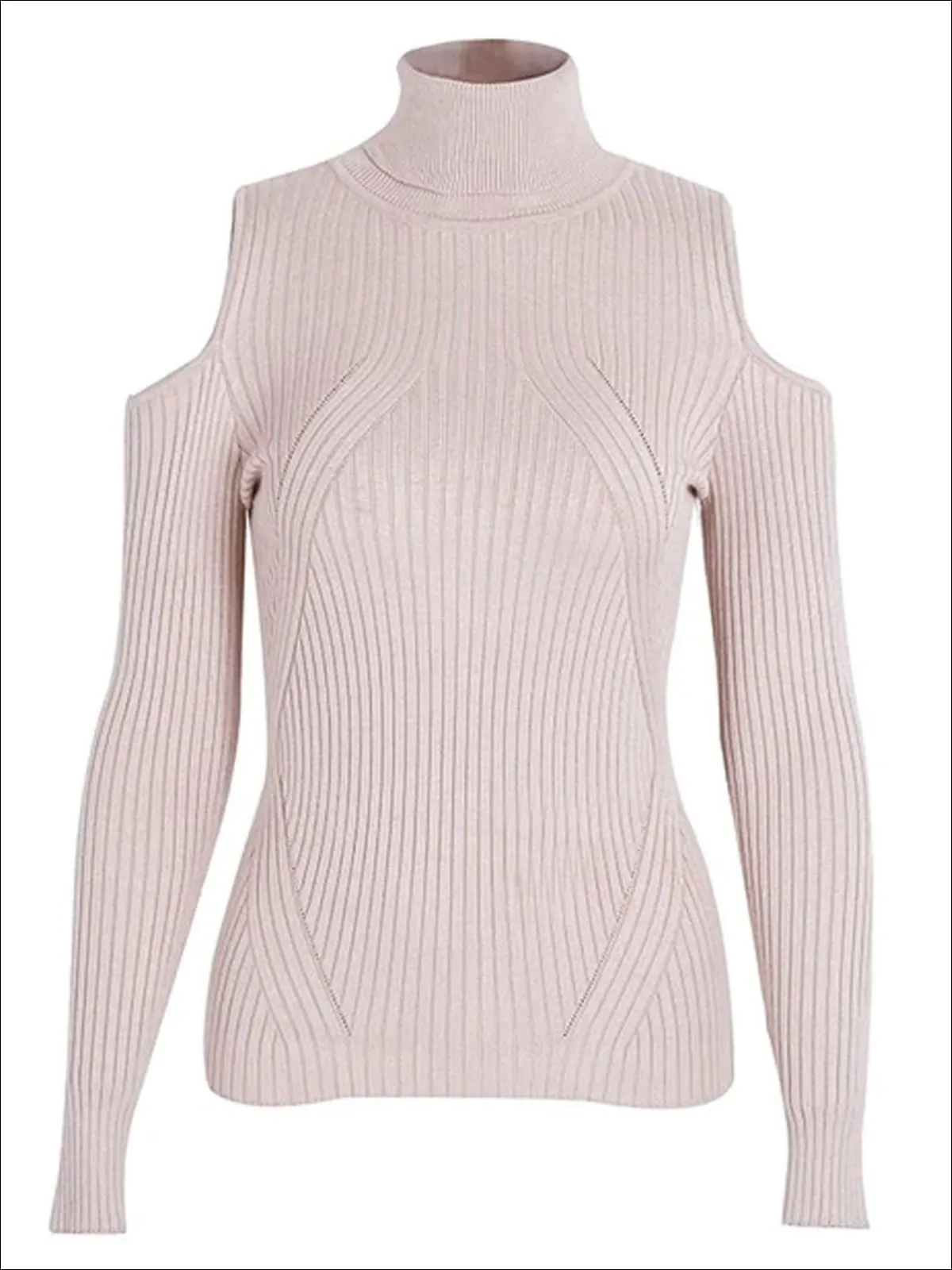 Women's Fall Cozy Knitted Cold Shoulder Sweater