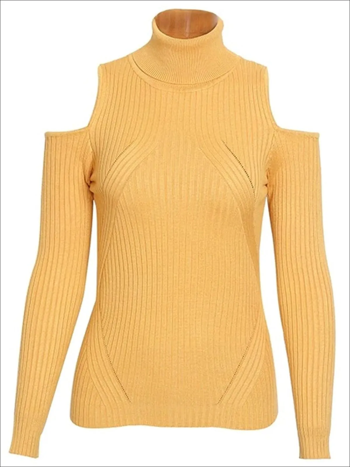 Women's Fall Cozy Knitted Cold Shoulder Sweater