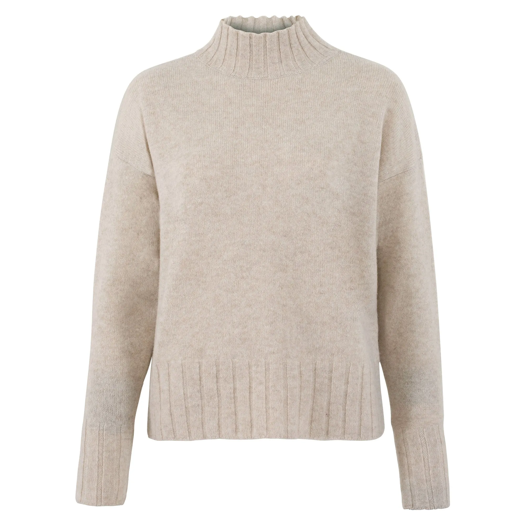 Womens Lambswool Grown On Neck Jumper