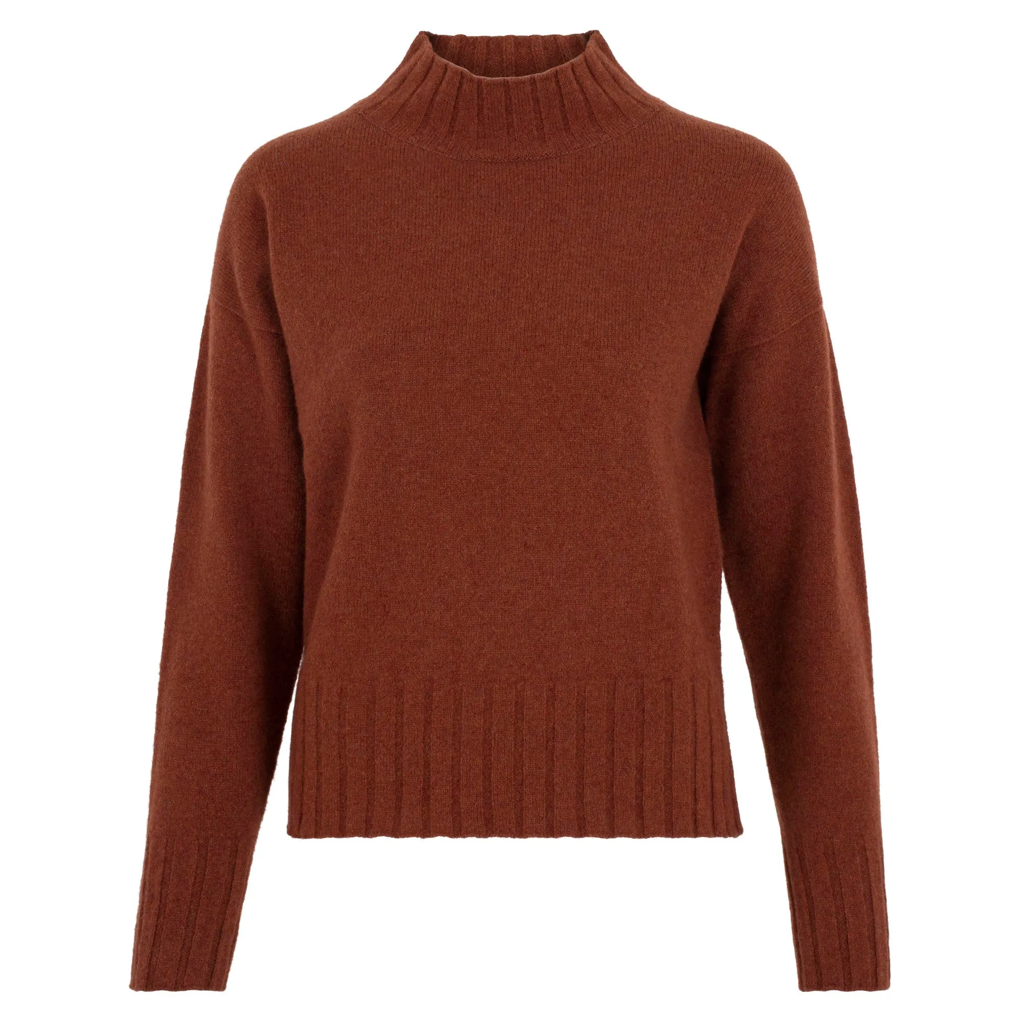 Womens Lambswool Grown On Neck Jumper