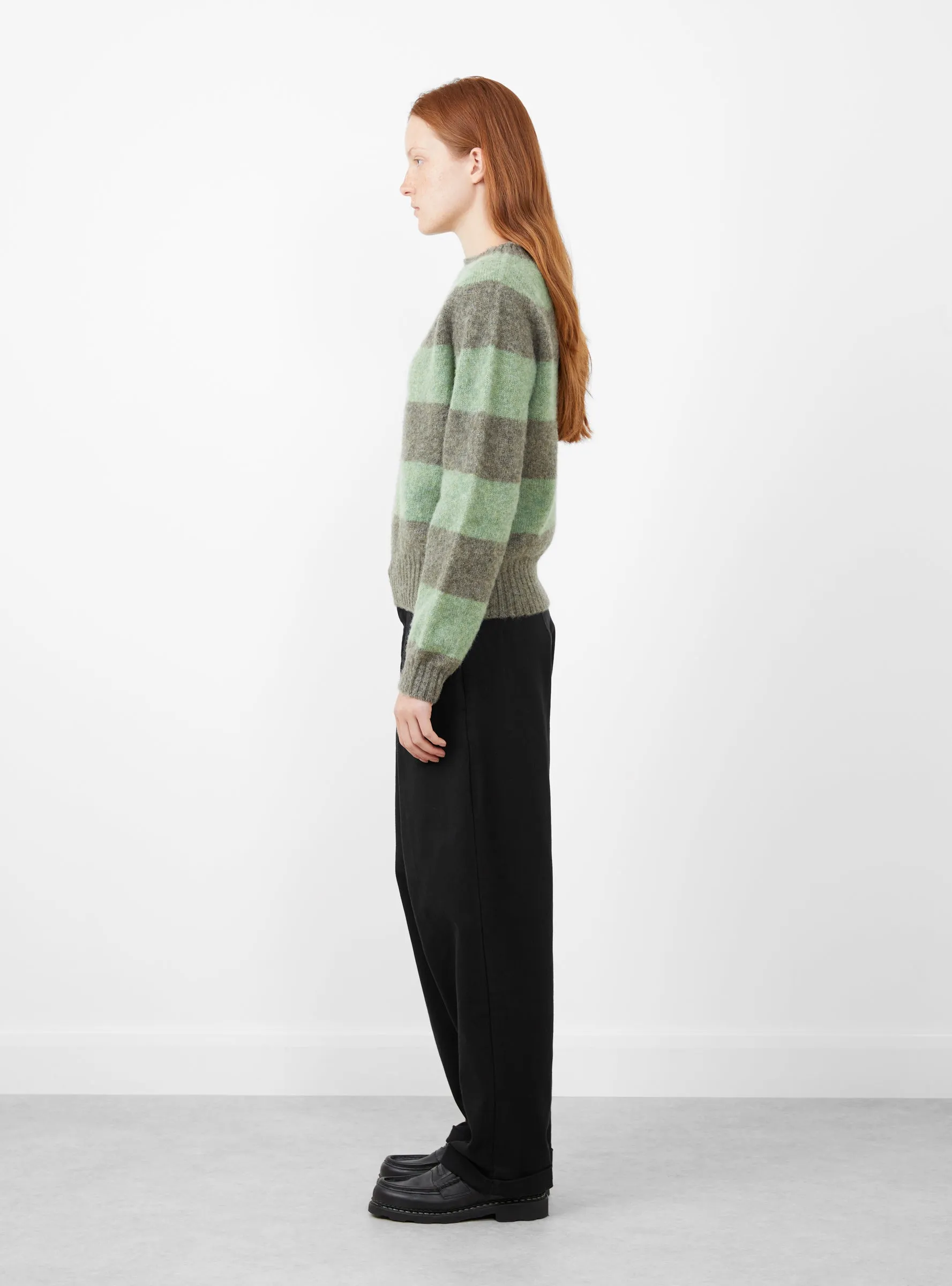 x Couverture Jets Stripe Crew Knit Oyster & Jade's Diary